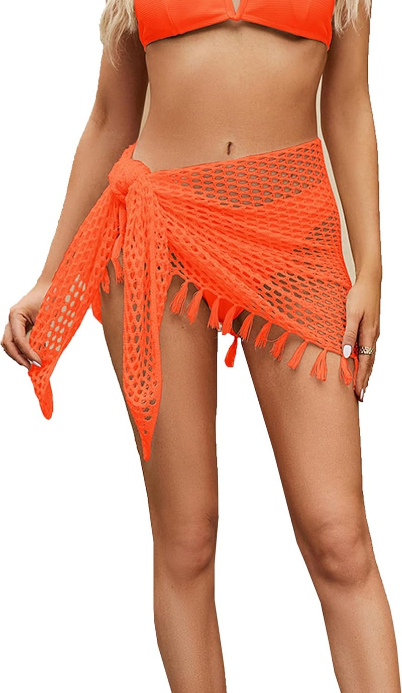 Ldcx Green Swimwear Cover Up Crochet Sarong,Sexy Fashion Beach Hand Crochet Shawl Capelet Fishnet Net Skirt.(SJJ42) - Image 1